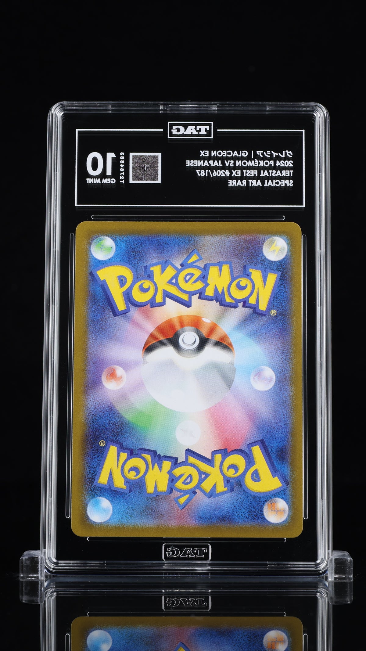 TAG 10 Glaceon ex 206 Terastal Festival SV8a Japanese Pokémon SAR