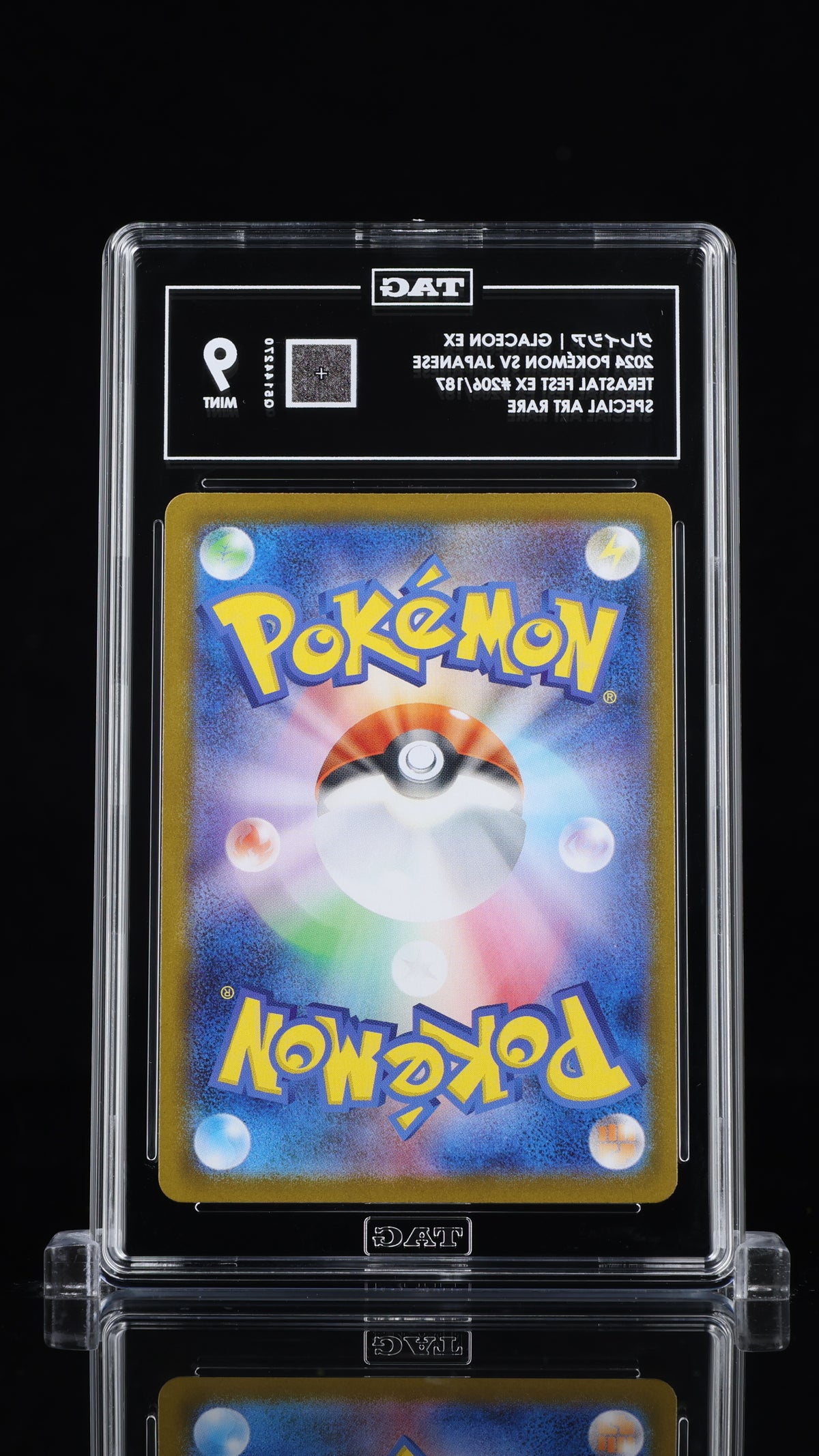 TAG 9 Glaceon ex 206 Terastal Festival SV8a Japanese Pokémon SAR