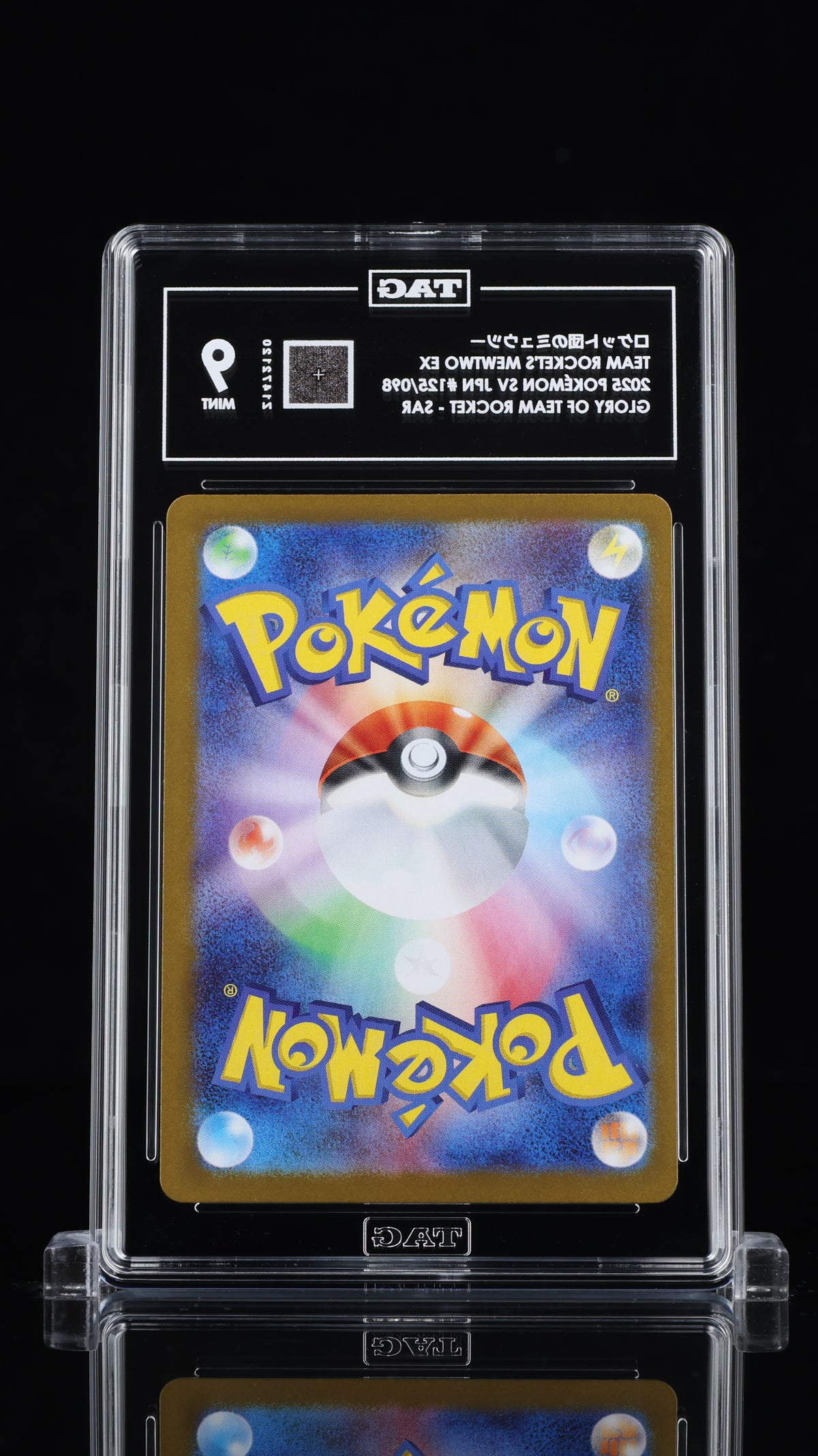 TAG 9 Team Rocket's Mewtwo ex 125 Glory of Team Rocket Japanese Pokémon SAR