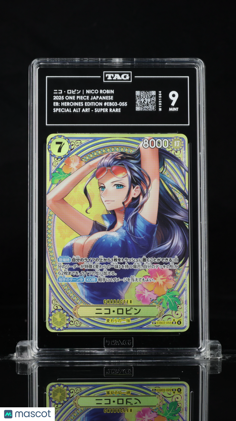 TAG 9 Mint Nico Robin EB03-055 SP Special Alt Art SR Heroines Edition Japanese