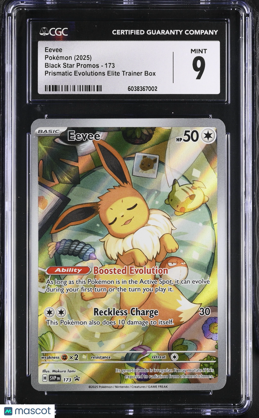 CGC 9 Mint Eevee 173 Scarlet & Violet Black Star Promos Pokemon