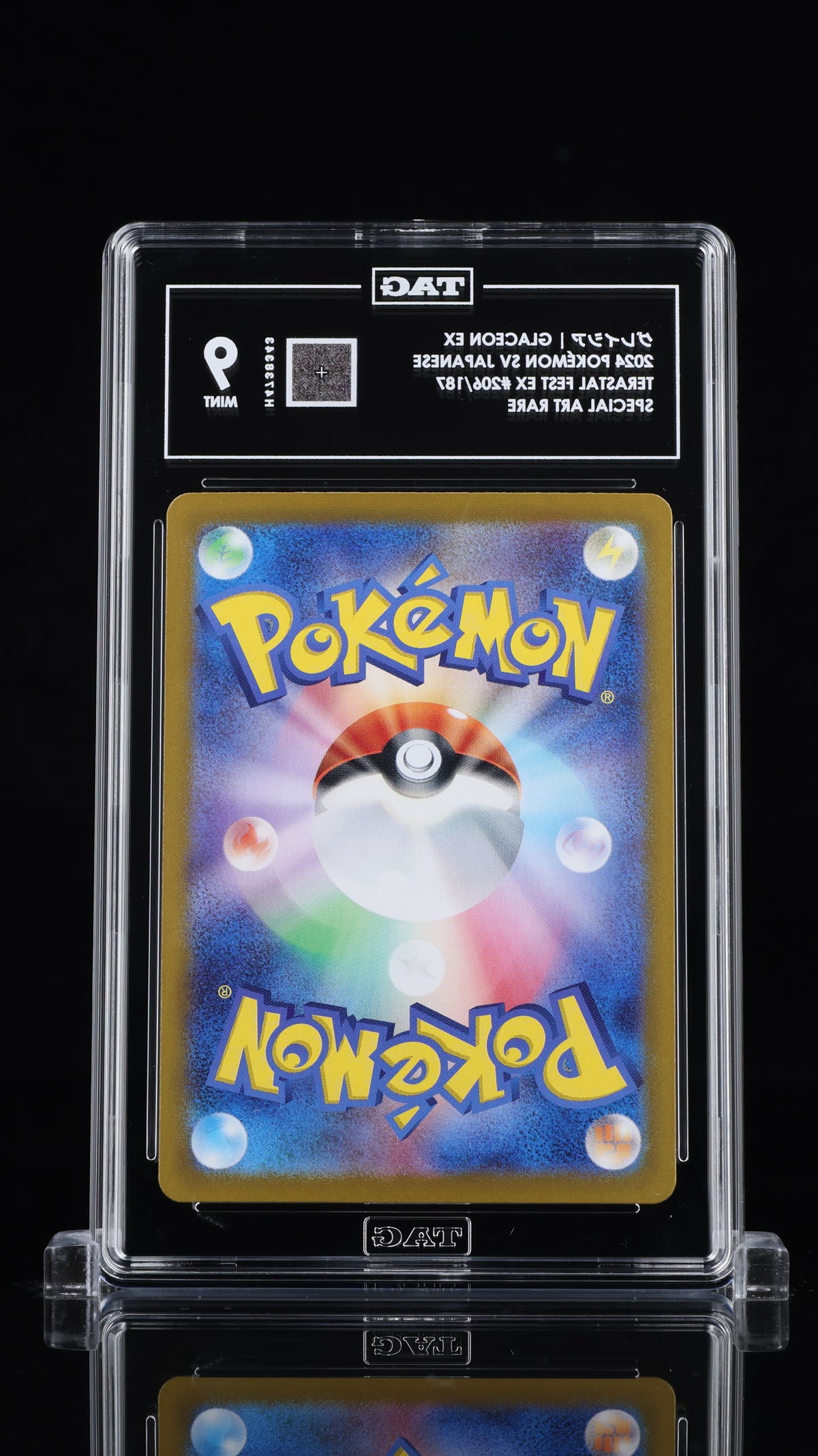 TAG 9 Glaceon ex 206 Terastal Festival SV8a Japanese Pokémon SAR