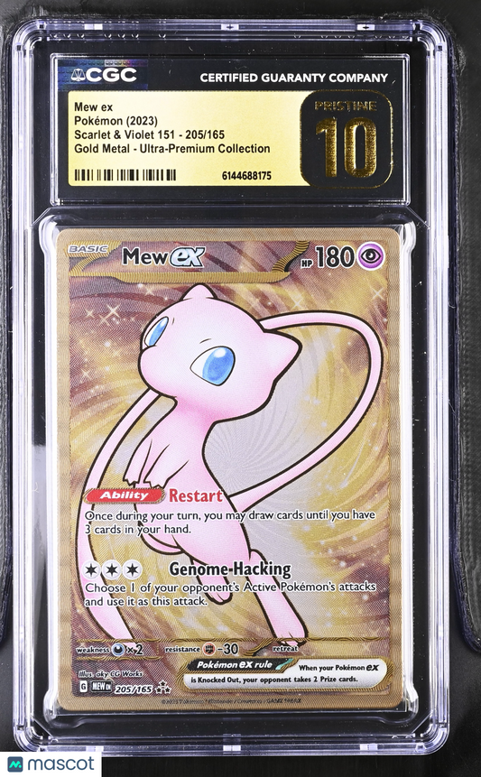 Mew ex #205/165 2023 Pokemon Scarlet & Violet 151 CGC 10