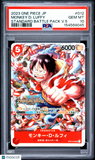 Monkey D. Luffy #012 One Piece Japanese Standard Battle Pack Promo PSA 10
