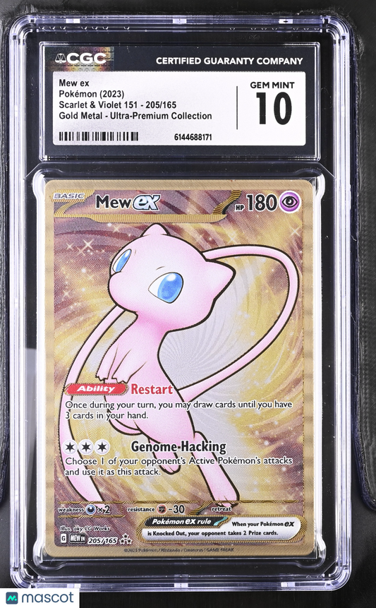 Mew ex #205/165 2023 Pokemon Scarlet & Violet 151 CGC 10