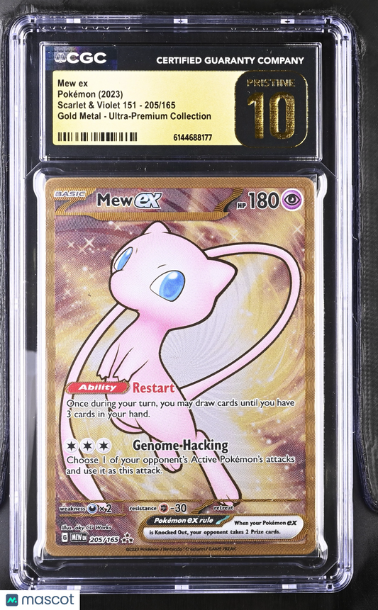 Mew ex #205/165 2023 Pokemon Scarlet & Violet 151 CGC 10