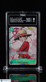 One Piece Carrying on His Will Japanese Monkey D Luffy #OP13-118 SR TAG 9