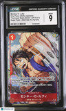 Monkey D. Luffy #OP14-013 Japanese 2025 One Piece The Azure Sea's Seven CGC 9