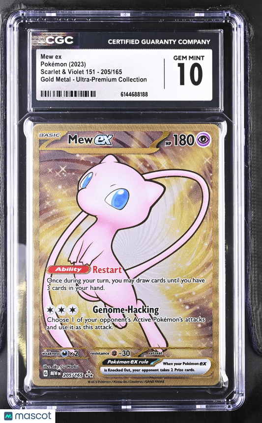 Mew ex #205/165 2023 Pokemon Scarlet & Violet 151 CGC 10