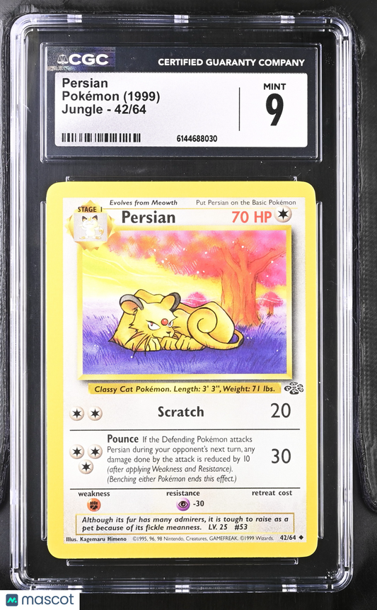 Persian #42/64 1999 Pokemon Jungle CGC 9