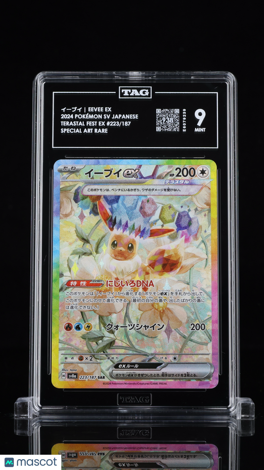 TAG 9 Eevee ex 223 Terastal Festival SV8a Japanese Pokémon SAR