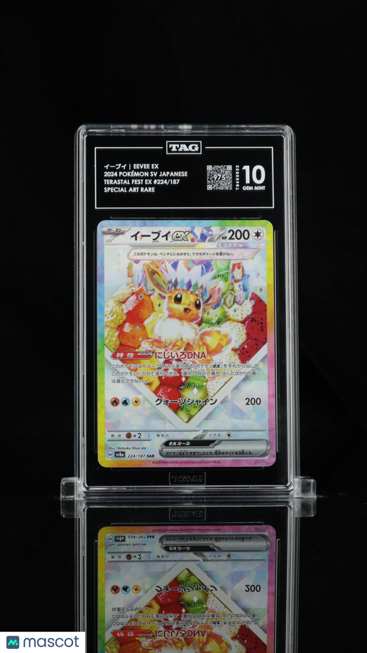 TAG 10 Eevee ex 224 Terastal Festival SV8a Japanese Pokémon SAR