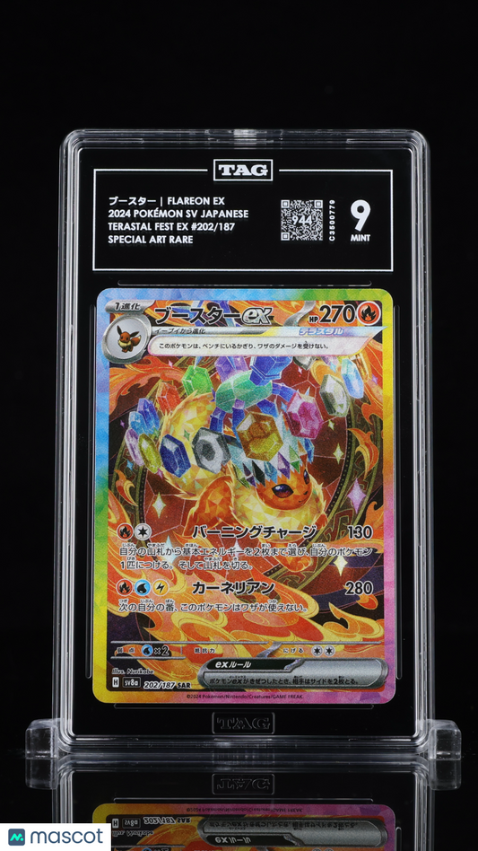TAG 9 Flareon ex 202 Terastal Festival SV8a Japanese Pokémon SAR