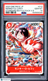 Monkey D. Luffy #012 One Piece Japanese Standard Battle Pack Promo PSA 10