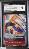 Monkey D. Luffy #OP14-013 Japanese 2025 One Piece The Azure Sea's Seven CGC 9