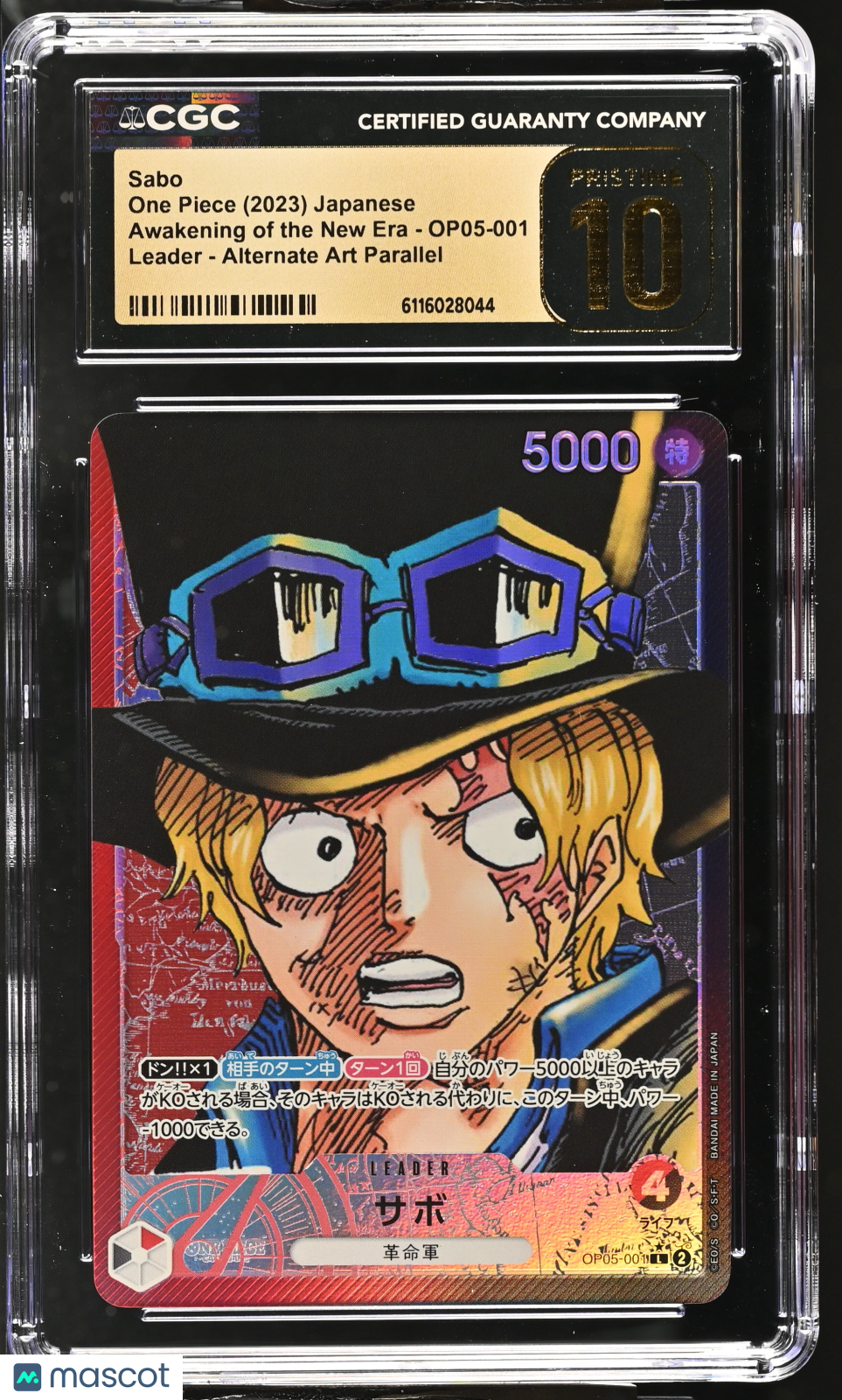 Sabo #OP05-001 Japanese One Piece Awakening Of The New Era CGC 10 Pristine 2a