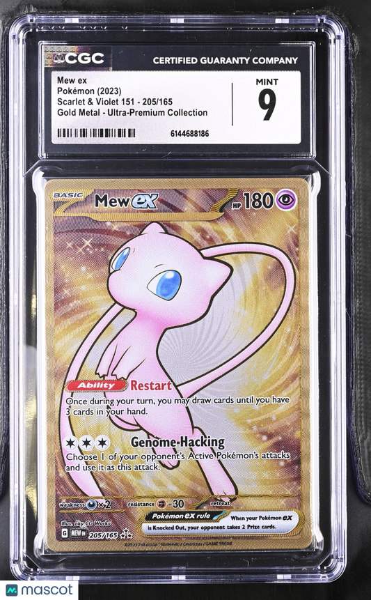 Mew ex #205/165 2023 Pokemon Scarlet & Violet 151 CGC 9