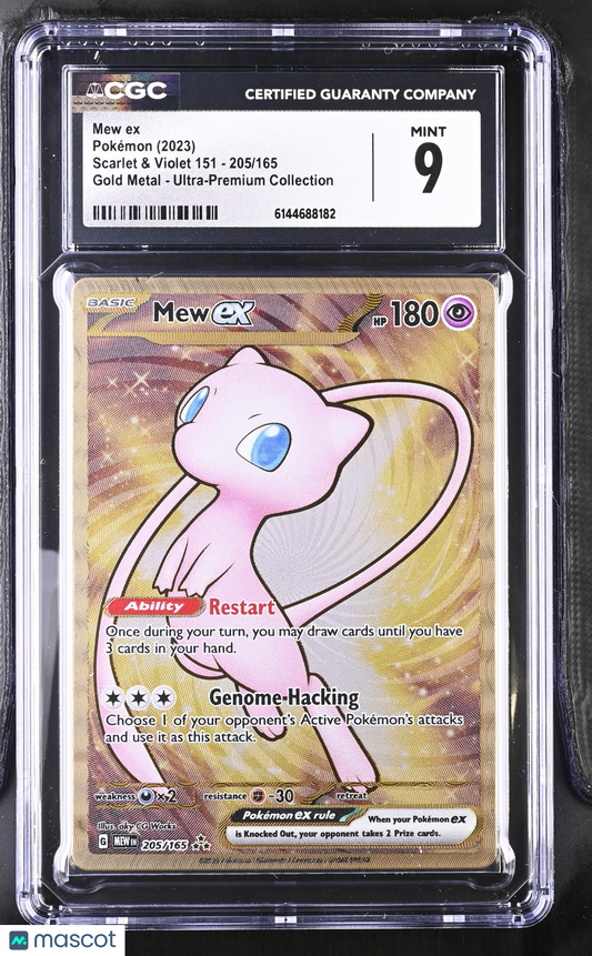 Mew ex #205/165 2023 Pokemon Scarlet & Violet 151 CGC 9