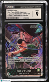 Roronoa Zoro #OP12-020 Japanese One Piece Legacy Of The Master CGC 9 Mint A3