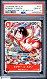 Monkey D Luffy #012 Japanese 2023 One Piece Promo PSA 10 Gem Mint
