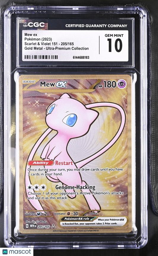 Mew ex #205/165 2023 Pokemon Scarlet & Violet 151 CGC 10