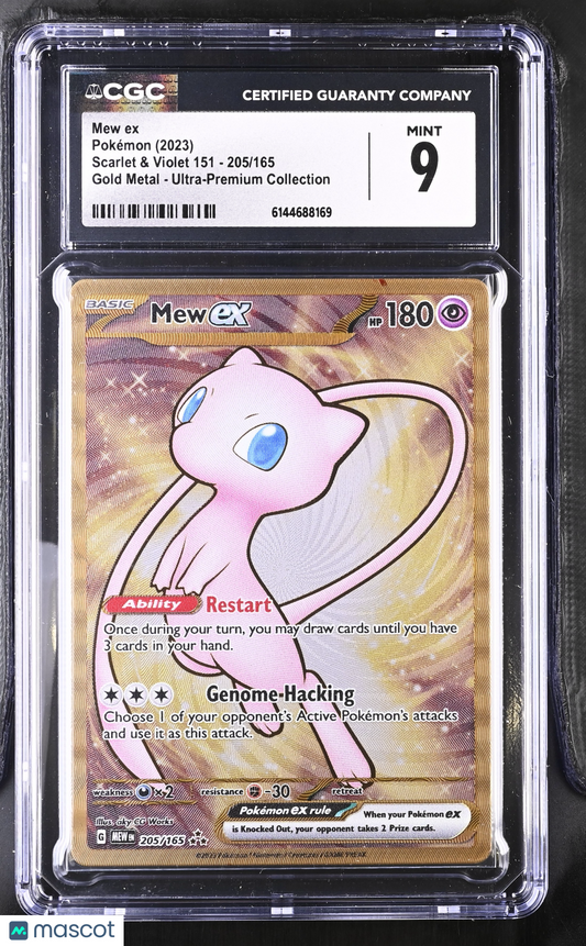 Mew ex #205/165 2023 Pokemon Scarlet & Violet 151 CGC 9