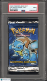 1999 Pokemon Base Set Pack Unlimited-Thick Font Blastoise PSA 9