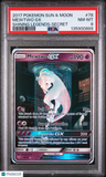Shining Mewtwo GX #78 2017 Pokemon Sun & Moon Shining Legends PSA 8
