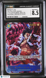 Monkey D. Luffy #OP11-118 Japanese 2025 One Piece A Fist Of Divine Speed CGC 8.5