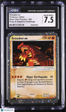Groudon ex #002 2003 Pokemon Ruby & Sapphire Challenge Black Star Promo CGC 7.5