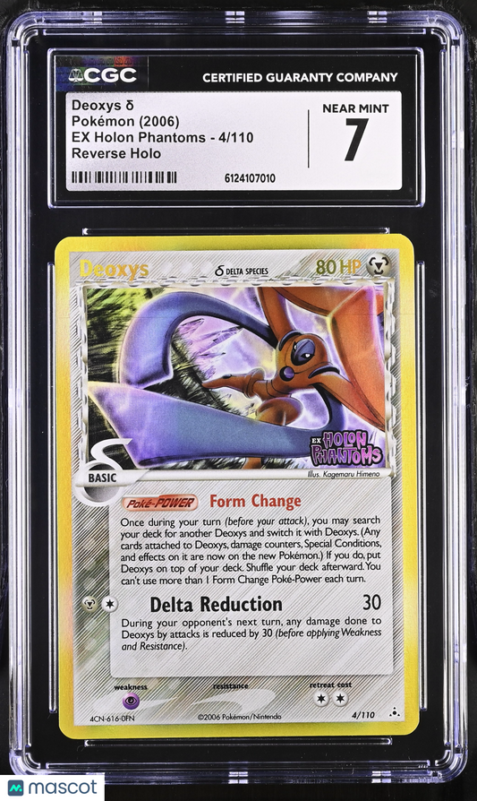 Deoxys DeltaSpecies #4/110 Reverse Holo Pokemon EX Holon Phantoms Stamped CGC 7